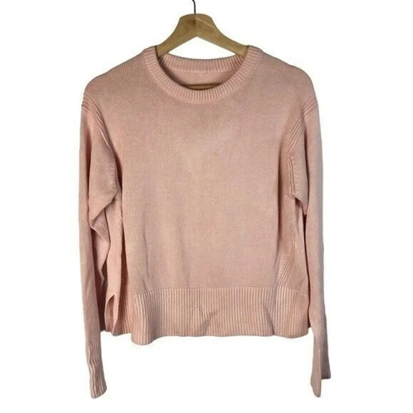 Lululemon Cashlu Boxy Crewneck Sweater Pink Mist 4 - Picture 1 of 5